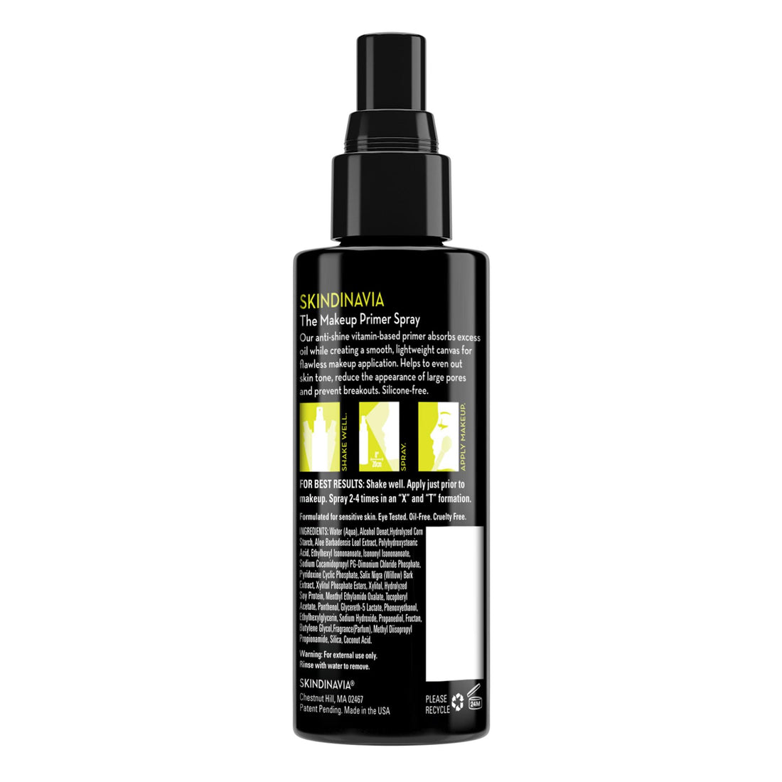 Skindinavia The Makeup Primer Spray, Oil Control, 4 Fluid Ounce