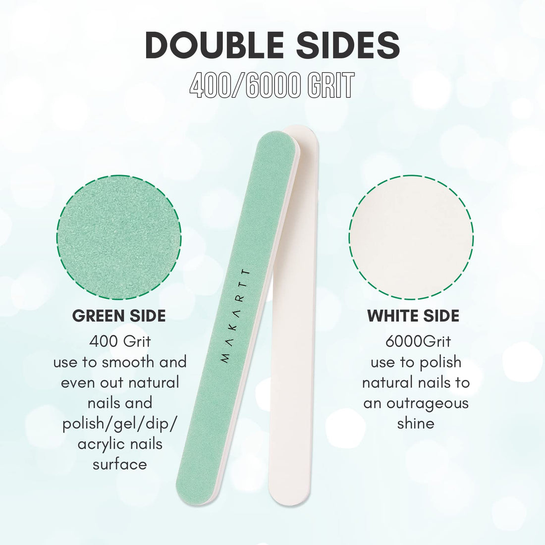 Makartt Nail Buffer Block 10pcs Nail Buffer and Shine Kit Nail Shine Buffer for Natural Acrylic Nails Buffer Polisher Nails Fingernail Buffer Nail File Nail Smoother 400/6000 Grit