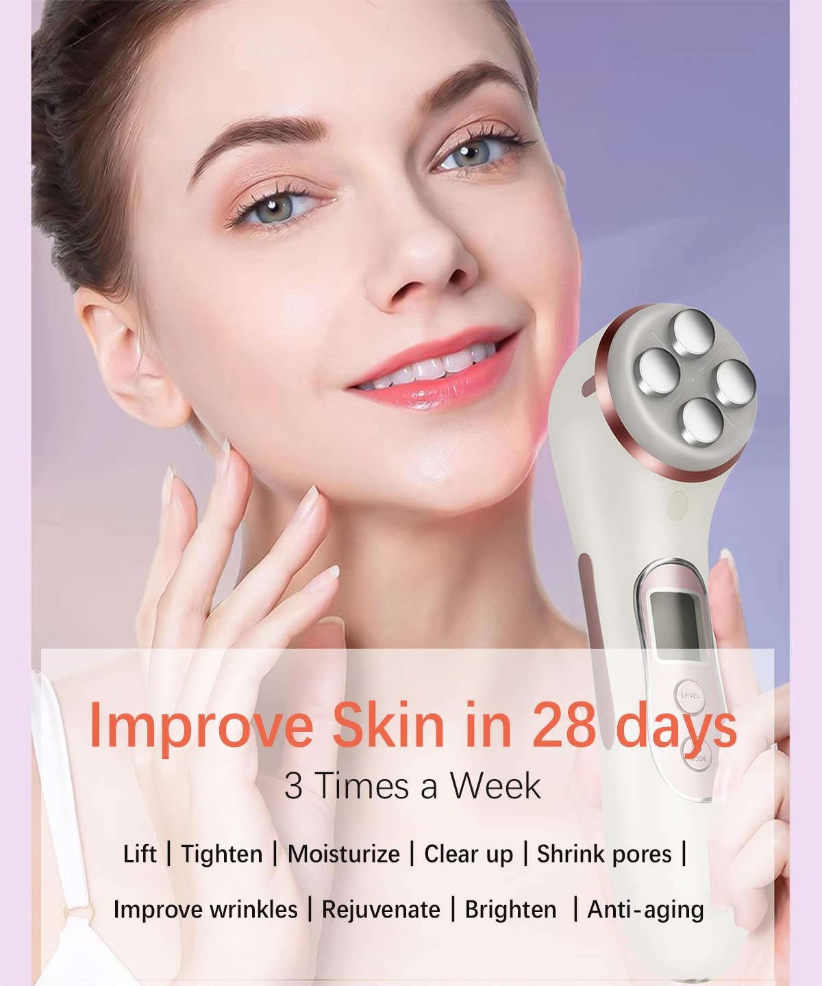 Daily Skin Care Massager Moisturizing Skin Anti-aging Reducing Wrinkles Firming Face Relieving Stress for Face and Neck
