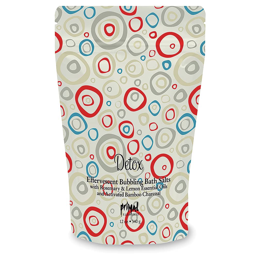 Primal Elements Bubbling Bath Salts, Detox, 12 Ounce