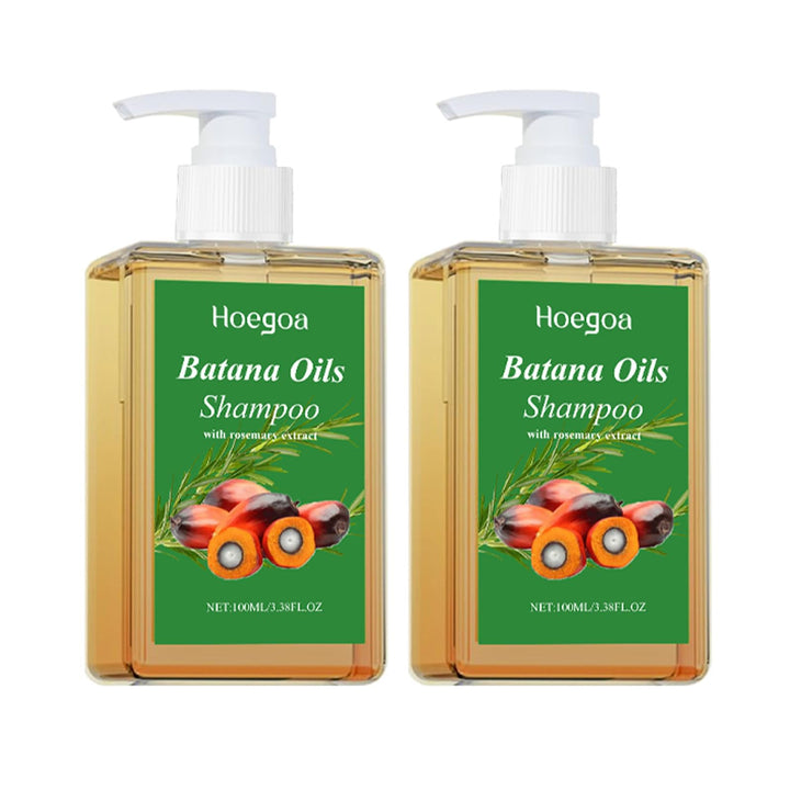 Batana Oil Shampoo, Rosemary Oil Shampoo, 2PCS Batana Shampoo with Rosemary Extract, Shampoo De Batana Para La Caida Del Cabello, Nourishing & Regenerating-100ml
