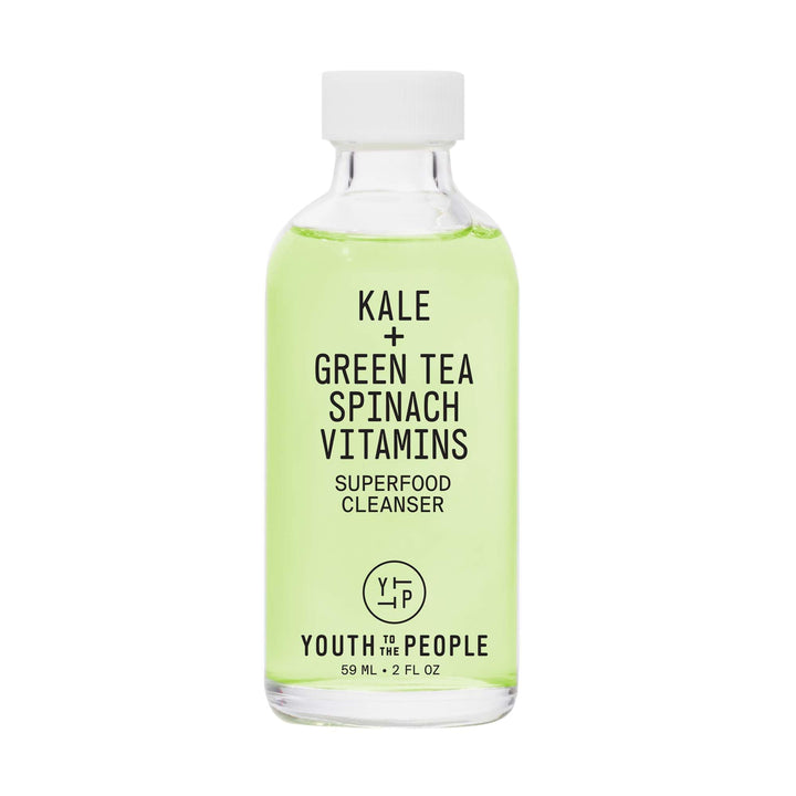 Youth To The People Superfood Facial Cleanser, Travel Size (2 fl oz), Kale and Green Tea Spinach Face Wash, Gentle Makeup Remover + Pore Minimizer for All Skin Types, Vegan, Refillable
