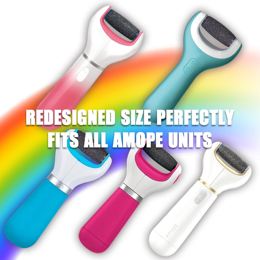 3 Extra & 2 Regular Coarse : 3 Extra Coarse & 2 Regular Coarse Replacement Roller for Amope Electronic Foot File Refill with Diamond Crystals