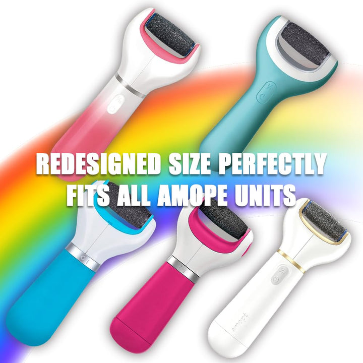 3 Extra & 2 Regular Coarse : 3 Extra Coarse & 2 Regular Coarse Replacement Roller for Amope Electronic Foot File Refill with Diamond Crystals