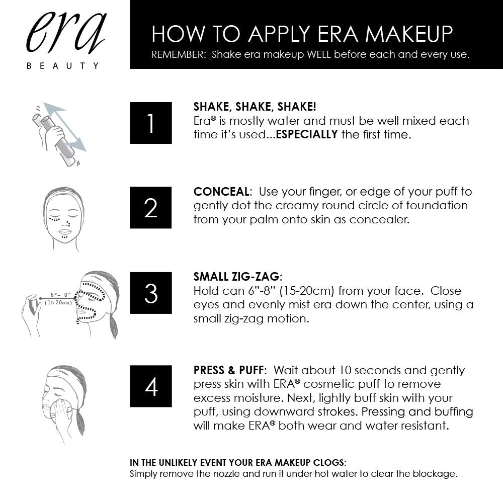 ERA Beauty Everyday Foundation Makeup, 1.5 Ounce