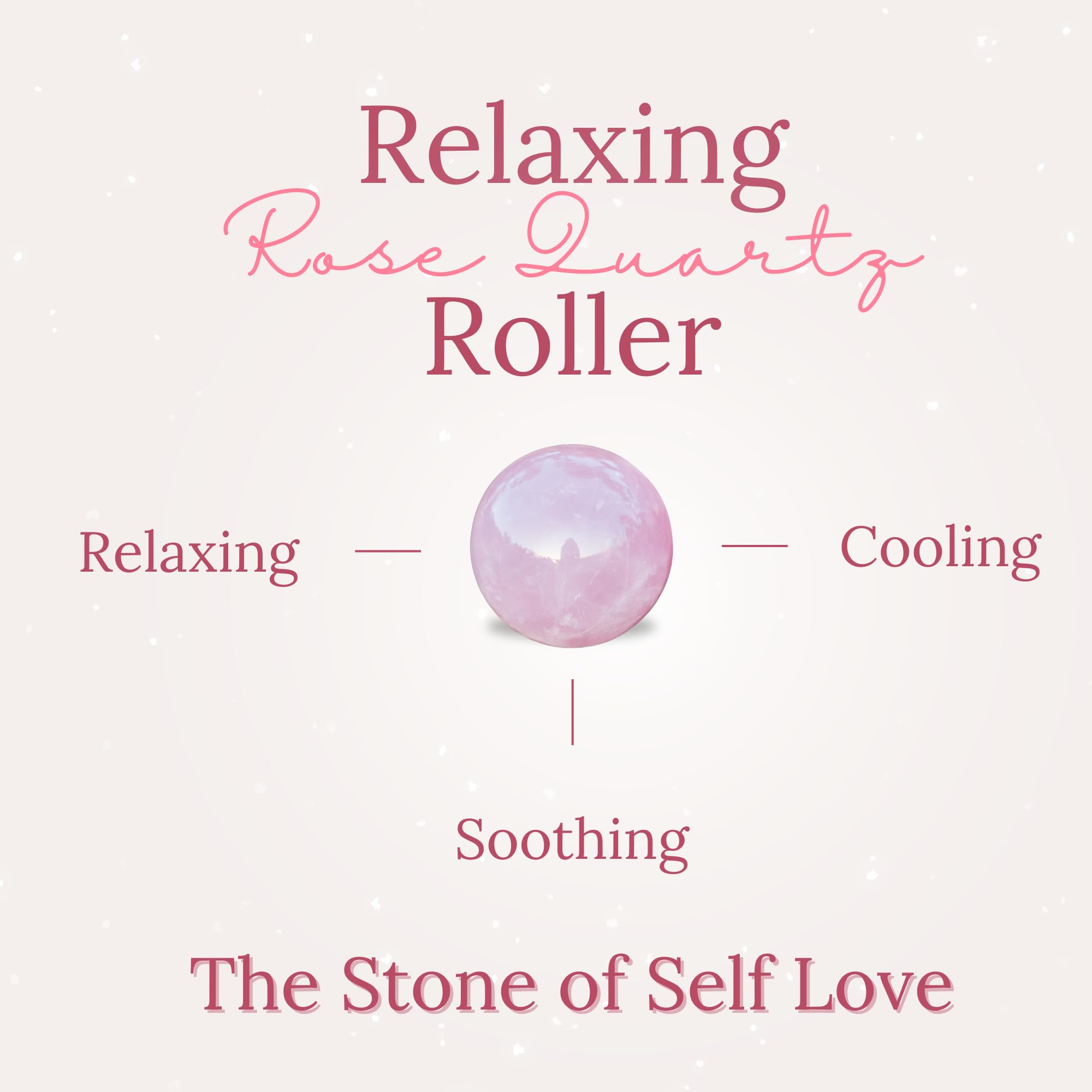 Grandma Flo's Naturals Organic Castor Oil with Rose Quartz Roll On For Face and Body - Glass Bottle, Cold Pressed, Hexane Free, Unrefined - Stimulate Hair Growth, Moisturize Skin