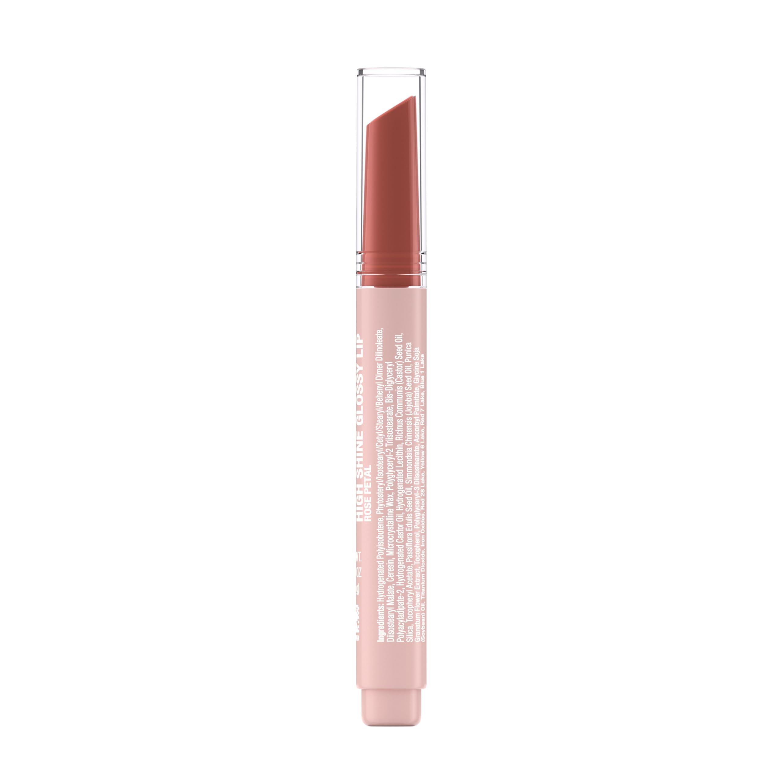 Neutrogena High Shine Glossy Lip with Maracuja Oil + Vitamins & Antioxidant Vitamin E, Nourishing Glossy Lip, Non-Retractable, Pigmented For Buildable Color, Rose Petal, 0.07 oz