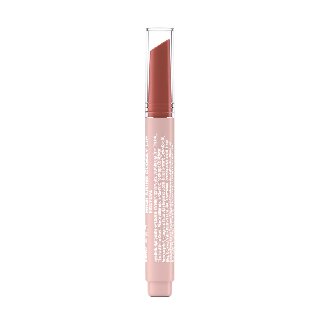 Neutrogena High Shine Glossy Lip with Maracuja Oil + Vitamins & Antioxidant Vitamin E, Nourishing Glossy Lip, Non-Retractable, Pigmented For Buildable Color, Rose Petal, 0.07 oz