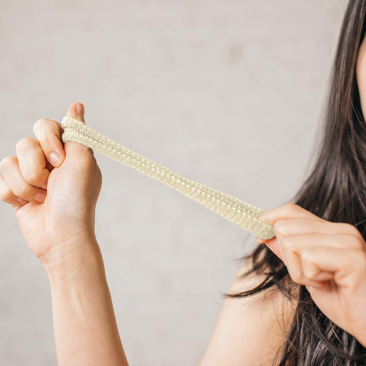 Burlybands - The Ultimate Hair Ties for Thick Heavy or Curly Hair. No Slipping Damage Breaking or Stretching Out. Seamless Ponytail Holders Scrunchies Sports Hair Ties for Thick Hair (Blonde 3 Pcs)