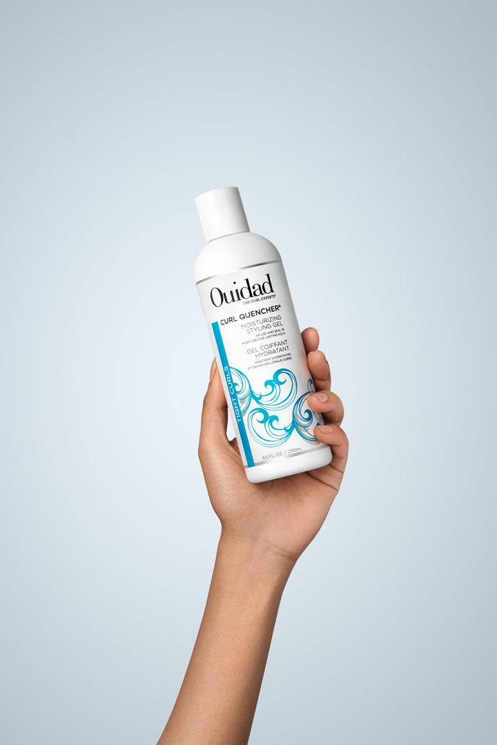 Ouidad Curl Quencher Moisturizing Styling Gel - 8.5 fl oz, Bouncy, Soft & Defined Curls, On-The-Go Style Refresher, Frizz Control, Curl Defining Gel, Flexible Lasting Hold, For Tight Curls