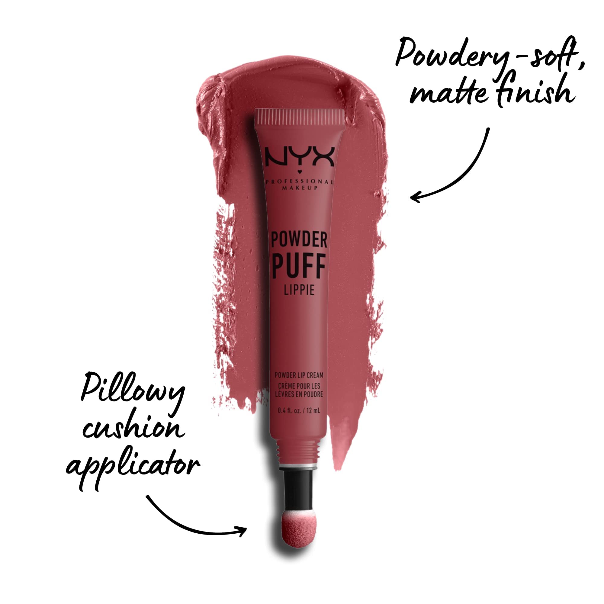 NYX PROFESSIONAL MAKEUP Powder Puff Lippie Lip Cream, Matte Finish - Squad Goals