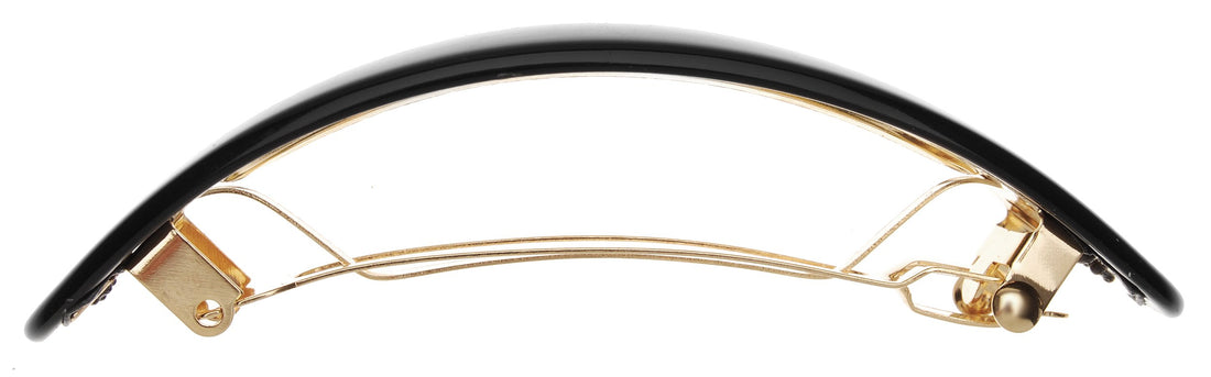 France Luxe Oval Volume Barrette - Black