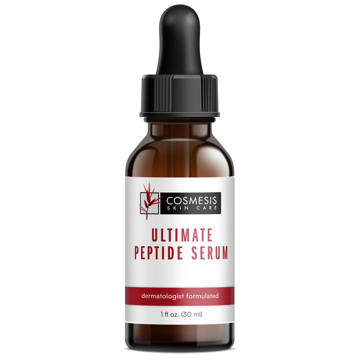 Ultimate Peptide Serum: Reduce Wrinkles & Renew Skin with Sea Fennel & Date Palm Extracts, Clinically Proven Growth Factors - Cosmesis