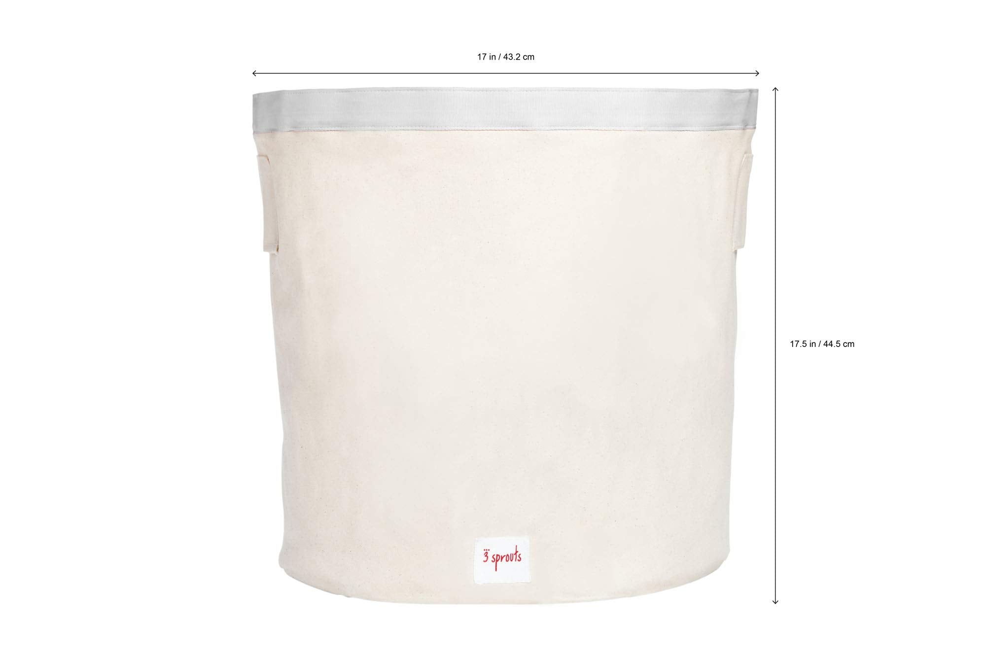 3 Sprouts Laundry and Toy Basket Canvas Storage Bin for Baby and Kids, Zebra