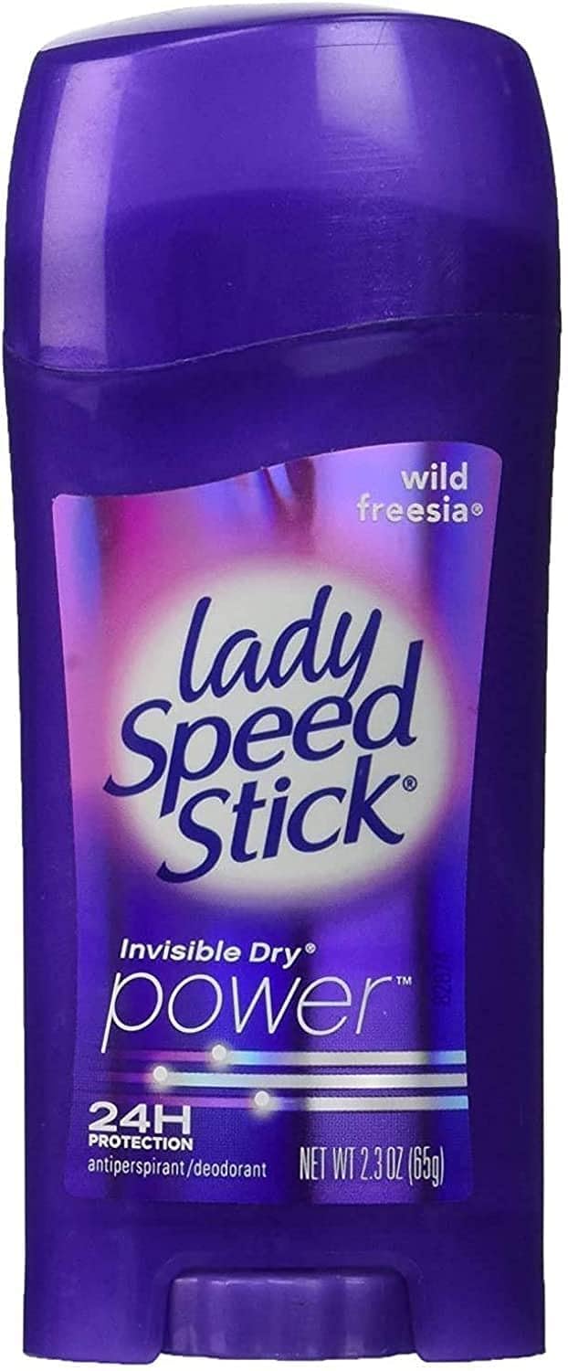 Lady Speed Stick Antiperspirant Deodorant, Invisible Dry, Wild Freesia 2.30 oz