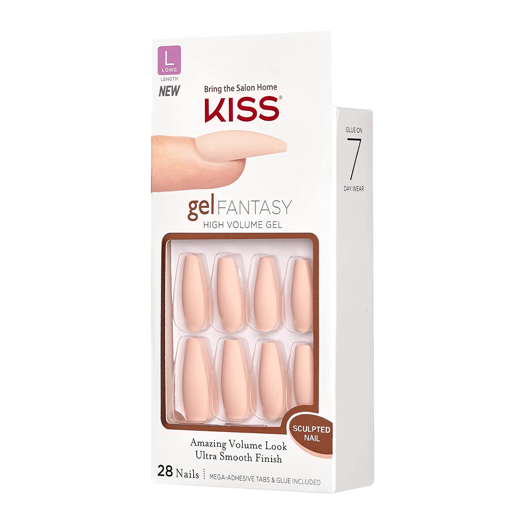 KISS GEL FANTASY SCULPTED NAILS (4 THE CAUSE - KGFS01) PACK OF 1