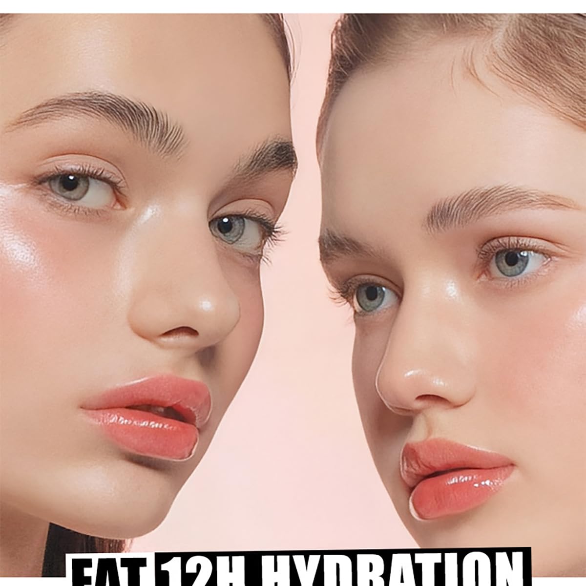FYEBOO Hydrating Lip Oil, Big Brush Head Lip Glaze Shiny Transparent Lip Glow Oil, Nourishing & Non-sticky Long Lasting Fresh Clear Smooth Lip Care Plumping Lip Oil (Set A)