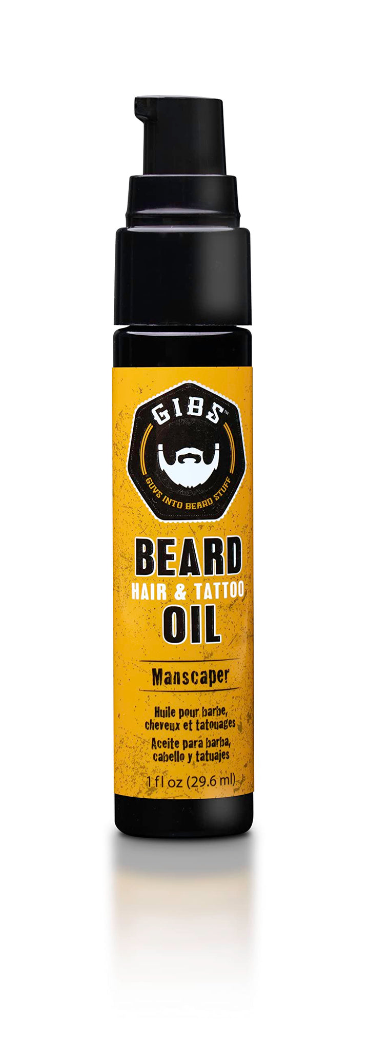 GIBS Best Universal Beard, Hair, and Tattoo Oil 1.0 Ounce - Manscaper