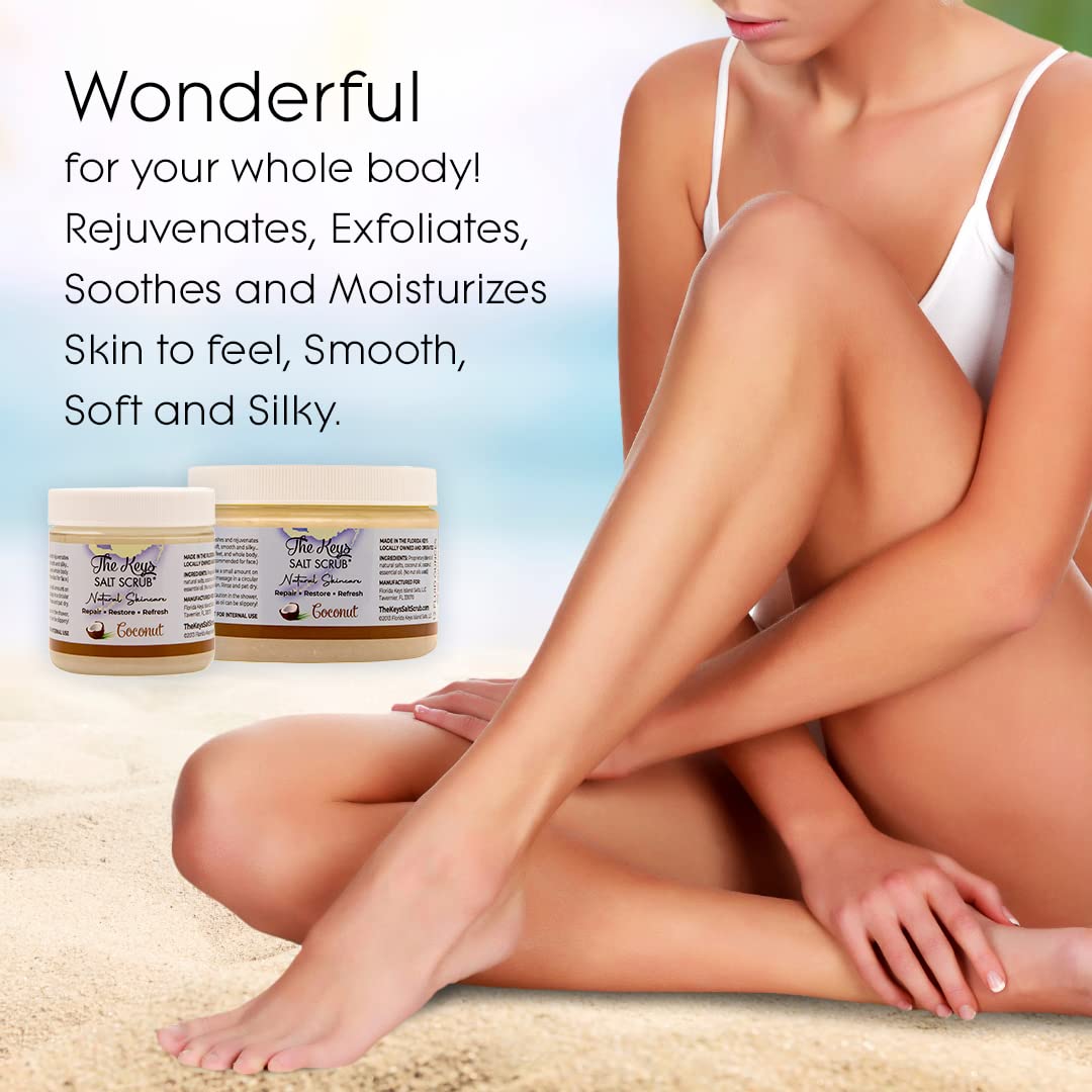 The Keys Salt Scrub 12 Oz- Coconut