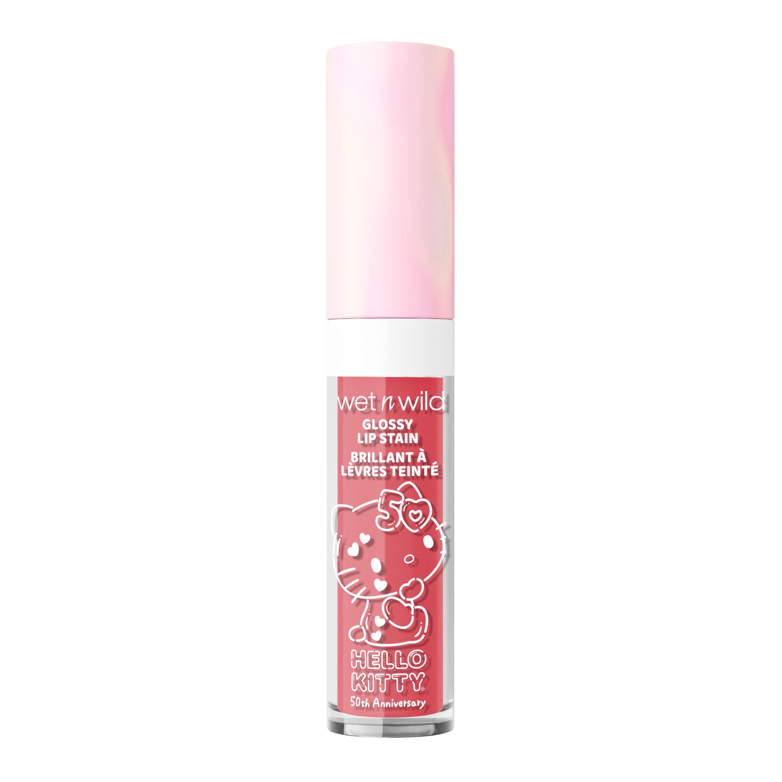 wet n wild Hello Kitty Glossy Lip Stain, Warm Apple Pie Lightly Scented, Nourishing New Glossy Finish Formula, Cruelty-Free & Vegan - So Sweet