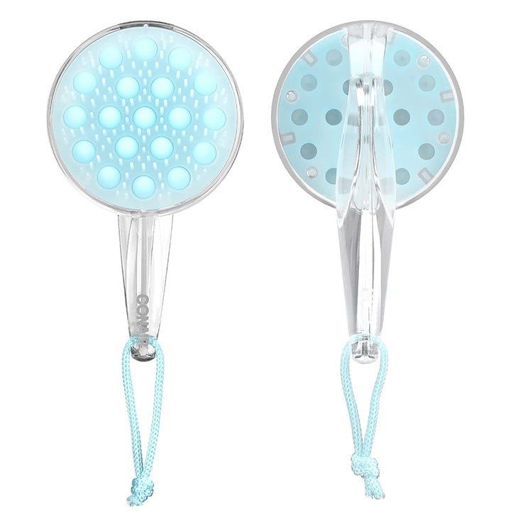 Conair Detangle & Go Shower Massage Hair Brush with Light Blue Silicone and Detangling Bristles, 1 Count