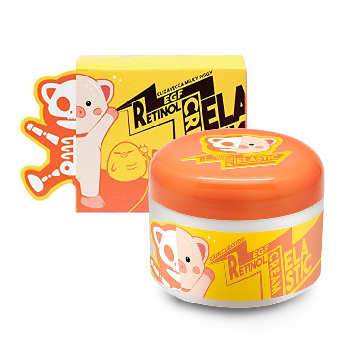 Elizavecca Milky Piggy Wrinkle Care Revitalize Egf Retinol Cream For Anti Aging Pore Minimizing, Brightening Facial Treatment & Night And Day Moisturizing Cream