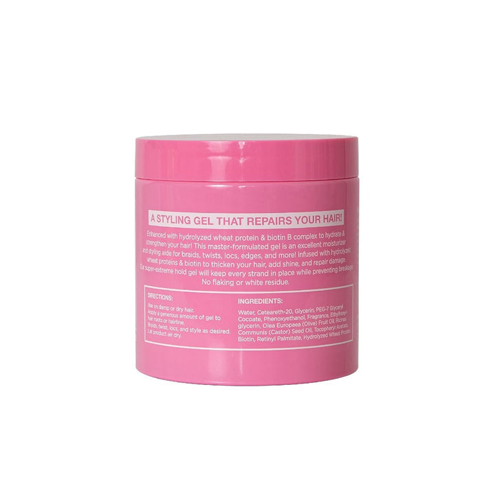 Esha Professional - Slick N Slay - Conditioning Gel – For Braids, Locs, Twists, & More! Hydrolyzed Wheat Protein + Biotin B Complex! - Mild Melon Scent (16 oz.)