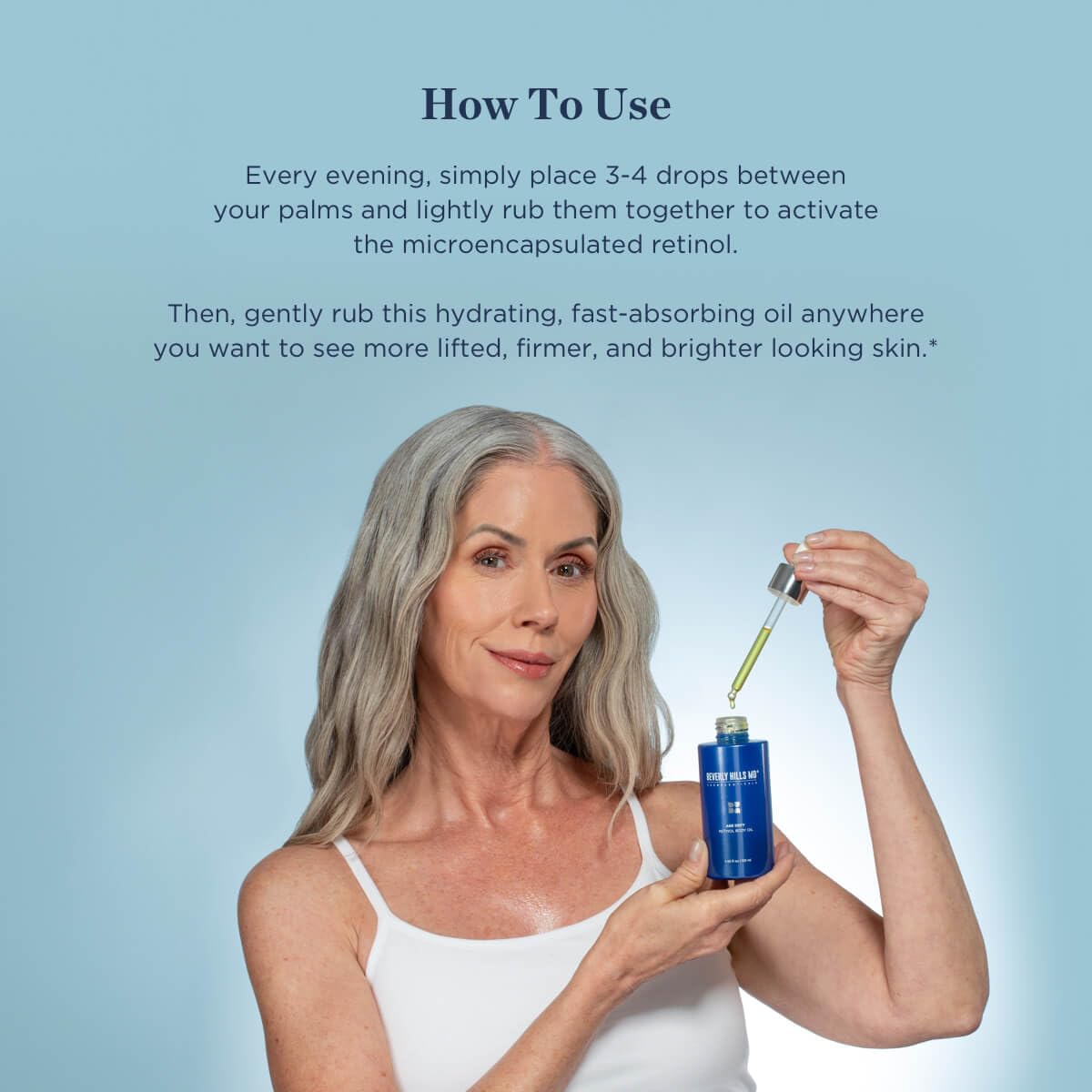 Beverly Hills MD Age Defy Retinol Body Oil- Reduce Wrinkles, Lift, Firm & Tighten Skin w/Marula- Hydrate Crepey Skin & Support Collagen- Anti-Aging for Sagging Skin- Chest, Neck, Arms, Hands, Thighs