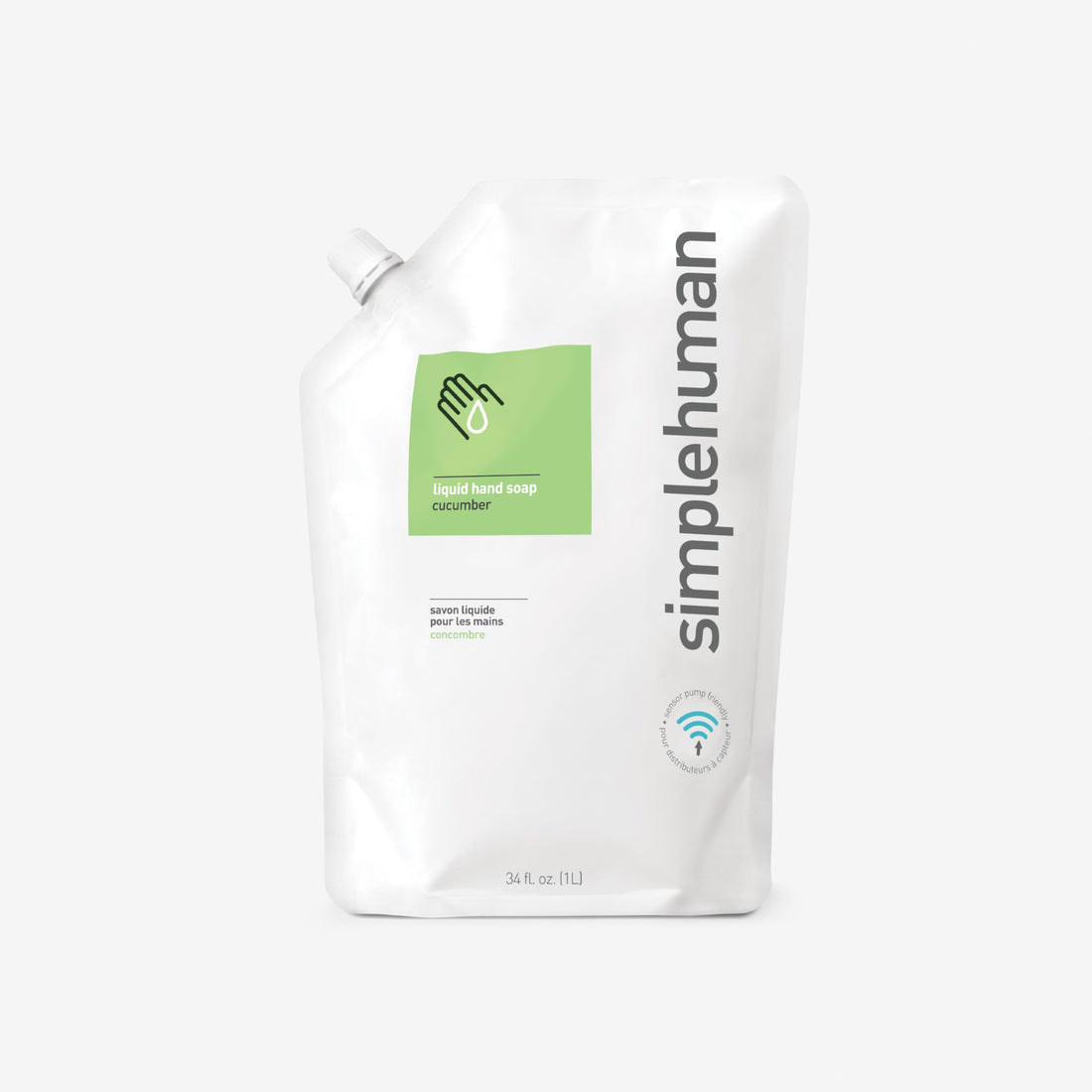 Cucumber, 3 Pack: Simplehuman Cucumber Moisturizing Liquid Hand Soap 34 Fl. Oz. Refill Pouch (Pack Of 3)