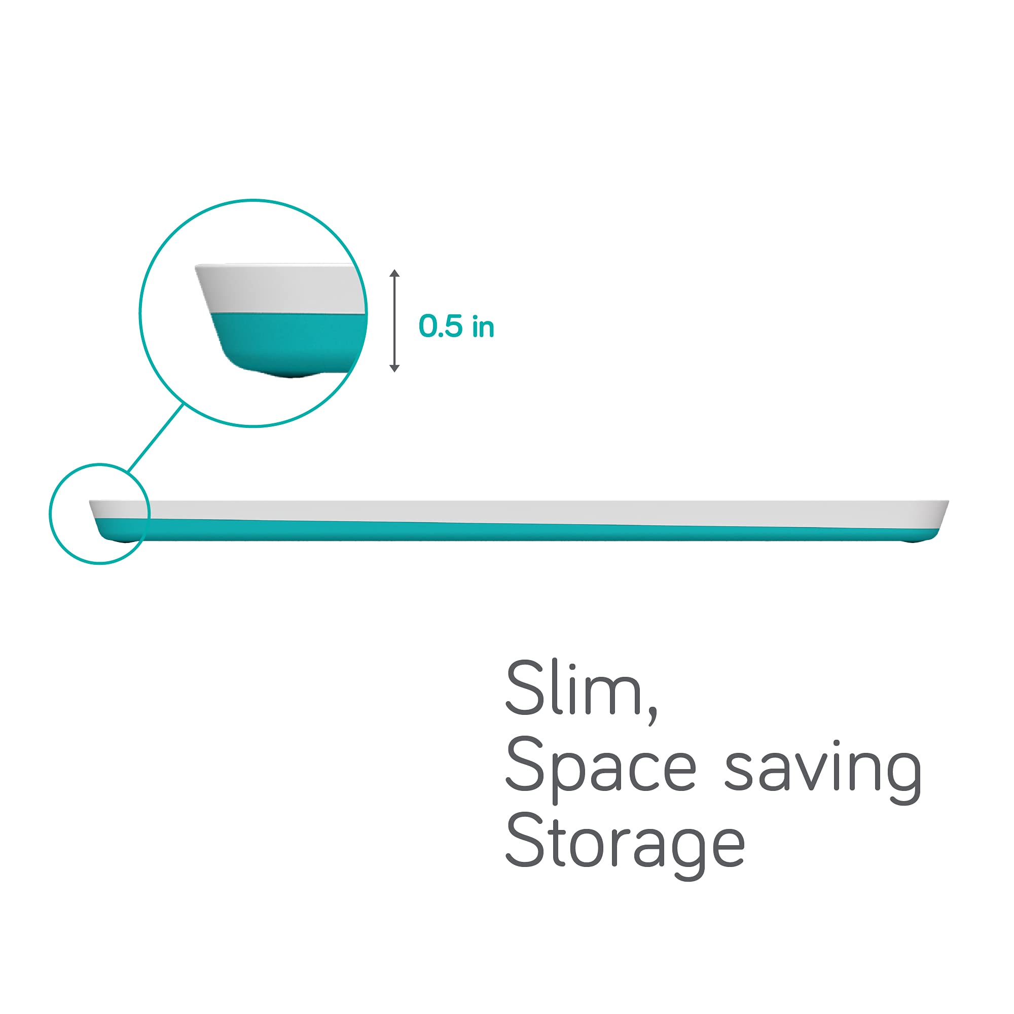 Nanobebe Slim Drying Rack – Adjustable Baby Bottle Drying Mat with Built in Drainer & 8 Moveable Pegs – Easily Dry & Store Breastfeeding Essentials Anywhere with Travel Bottle Drying Rack