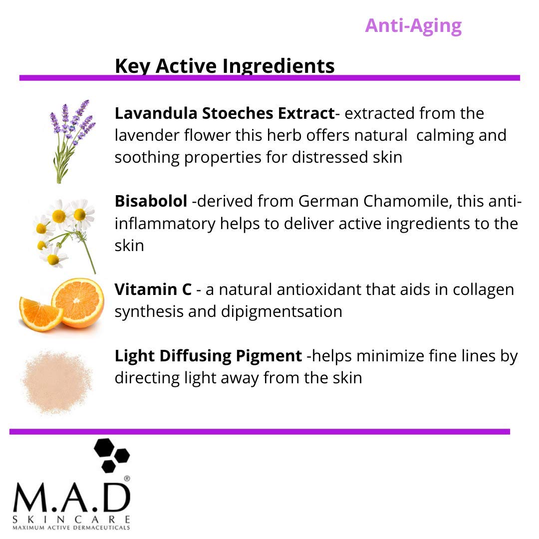 M.A.D Skincare Anti-Aging Vanish Age Diffusing Primer - Gently Tinted