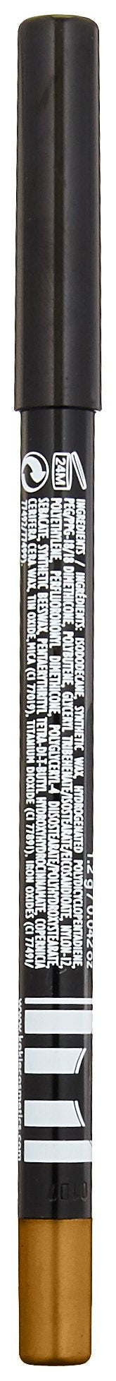 Kokie Cosmetics Waterproof Velvet Smooth Eyeliner Pencil, Gilded Gold, 0.042 Ounce
