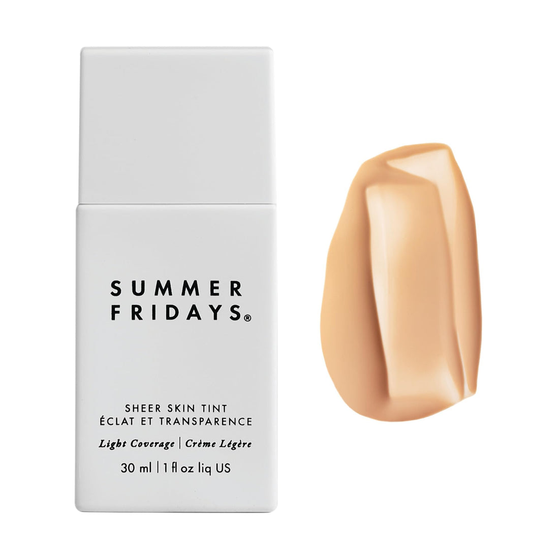 Summer Fridays Sheer Skin Tint - Skin Tint with Hyaluronic Acid - Helps Diminish Uneven Skin Tone - Sheer to Light Coverage - Shade 2 - Light with Cool Undertones (1 Fl Oz)