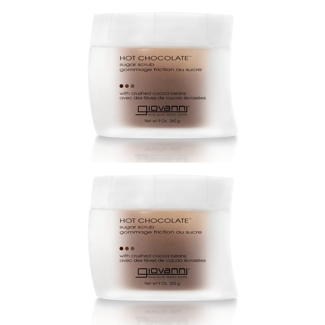 Giovanni Sugar Scrub, Hot Chocolate, 9 oz (260 g) (Pack of 2)