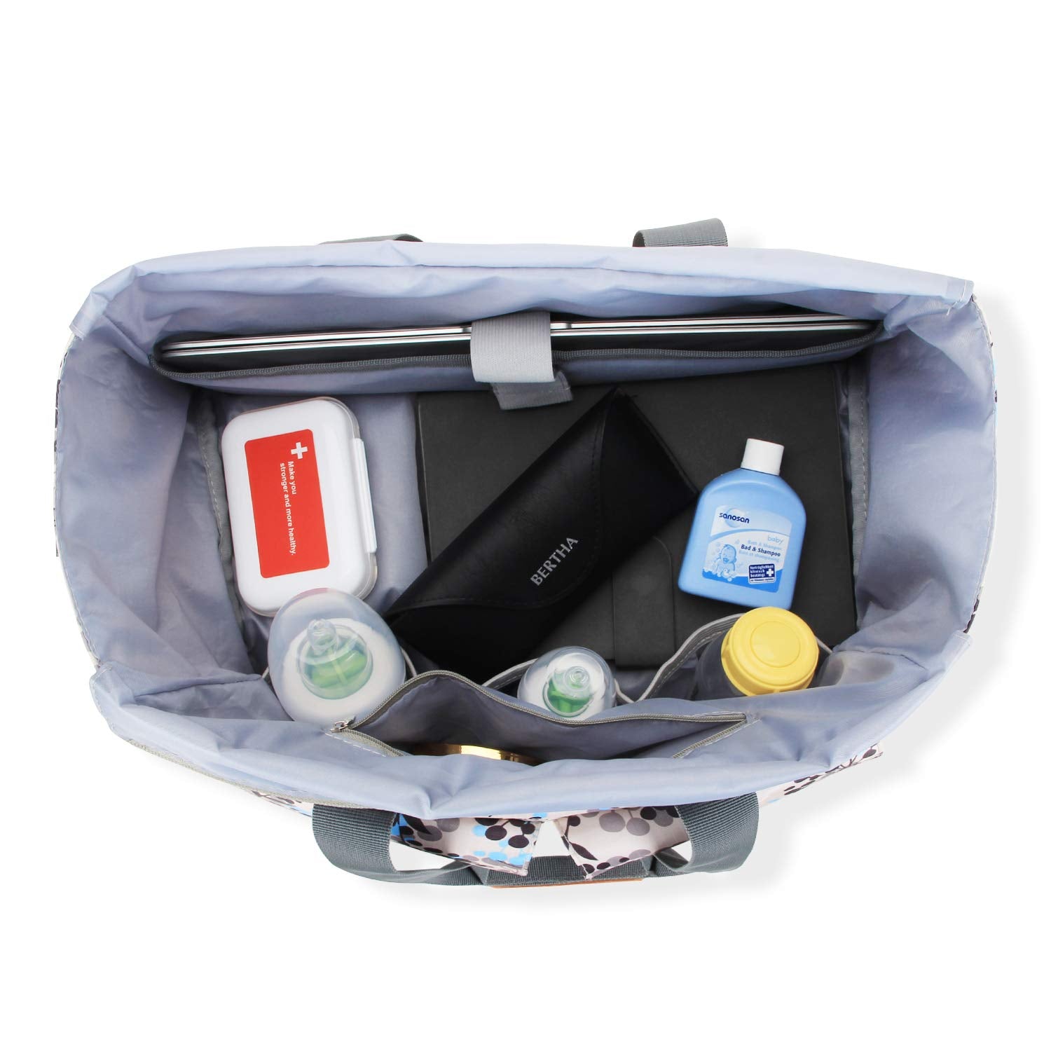 Teamoy Breast Pump Bag Compatible for Spectra S1,S2, Medela and Cooler Bag, Breast Pump Storage Tote with Laptop Sleeve (Up to 14'') for Working Moms, Large Capacity and Multi-Function, Dandelion