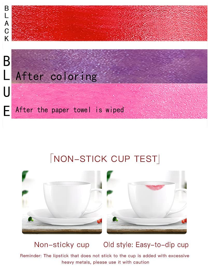 Go Ho Black Color Changing Magic Lipstick,Natural Lip Stain Gloss Moisturizing Long Lasting Lip Balm Labiales Magicos Nutritious Lipstick For Women(Black Rose Changing Red)