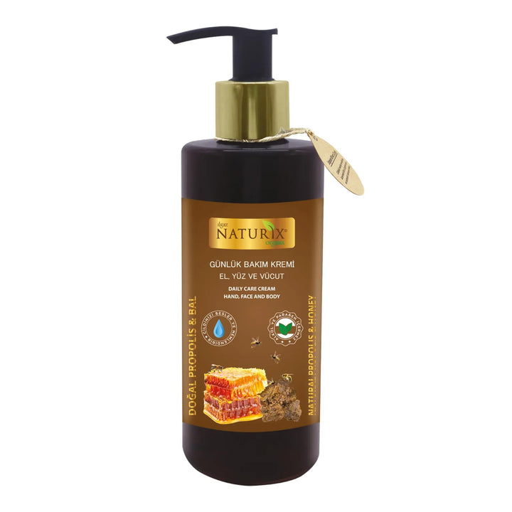 Hand Face and Body Honey & Propolis Vitamin Cream 8.45 Oz | Nourishing Care Normal to Dry Skin Lotion | Intensive Moisturizer Cream