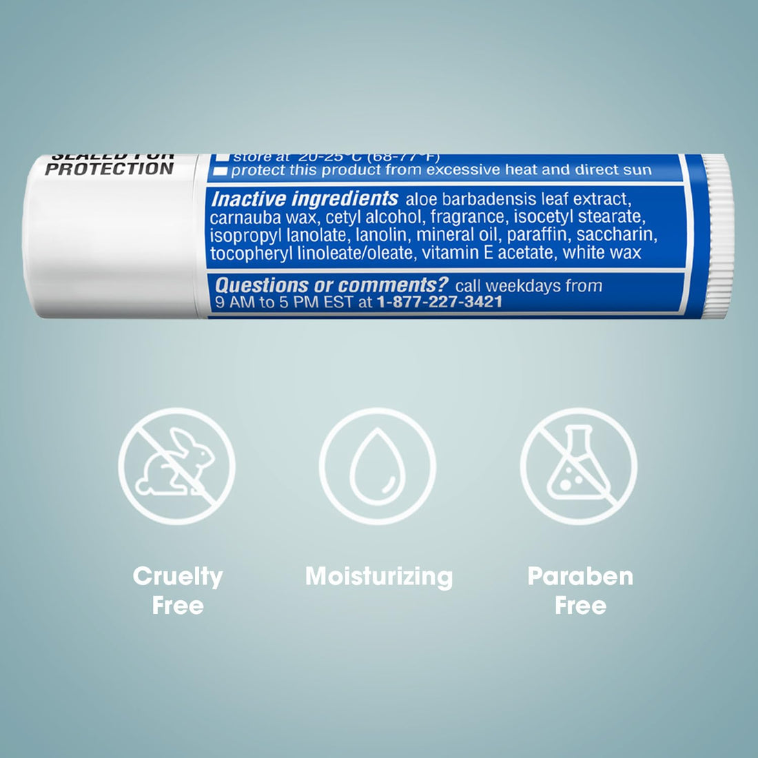 ChapStick Moisturizer 2-in-1 Lipcare SPF 15, Original –Sunscreen Lip Balm with Aloe Vera and Vitamin E, 0.15 Oz Ea