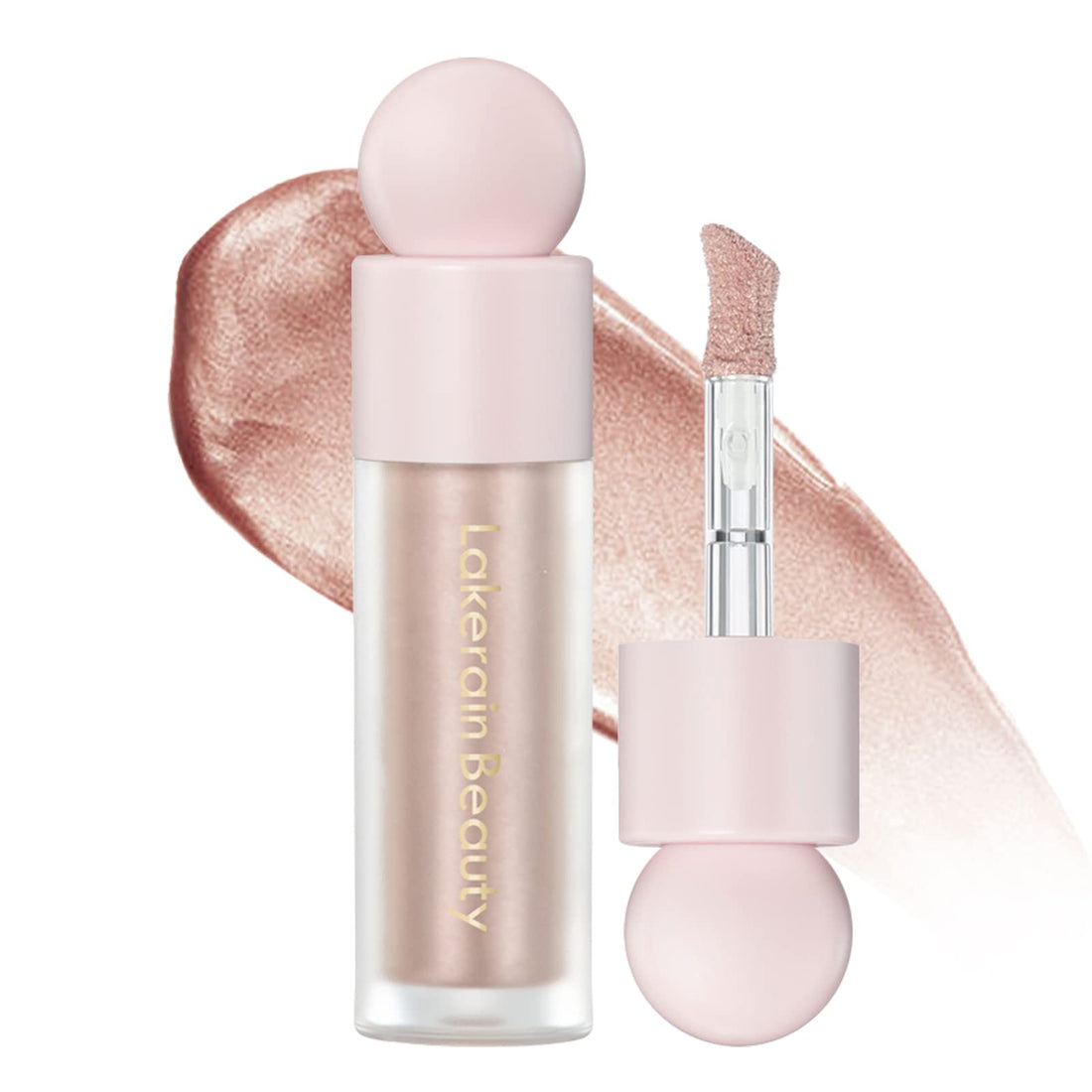 MEICOLY Light Liquid Highlighter,Long Lasting Liquid Luminizer Shimmer Stick,Waterproof Smooth Highlight Face Illuminator,Silky Natural Glow Makeup Sparkly Highlighters for Face,03 Enchant