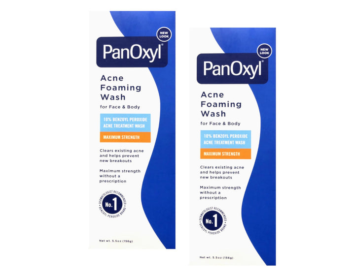 PanOxyl 10% Acne Foaming Wash 5.5 Ounce (Pack of 2)