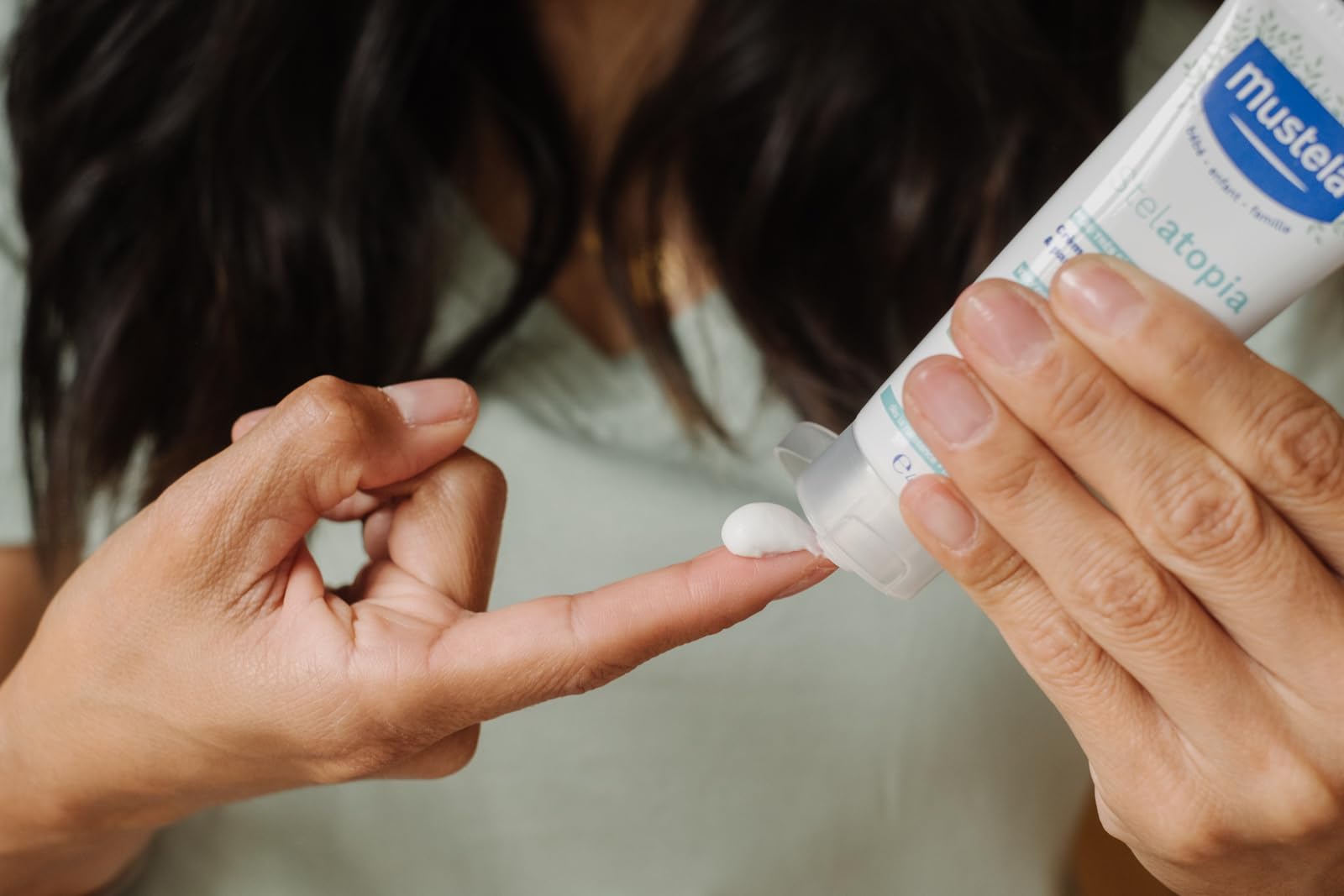 Mustela Stelatopia Emollient Face Cream, for Eczema-Prone Baby Skin, Fragrance-Free, with Natural Avocado Perseose and Ceramides, 1.35 Ounce