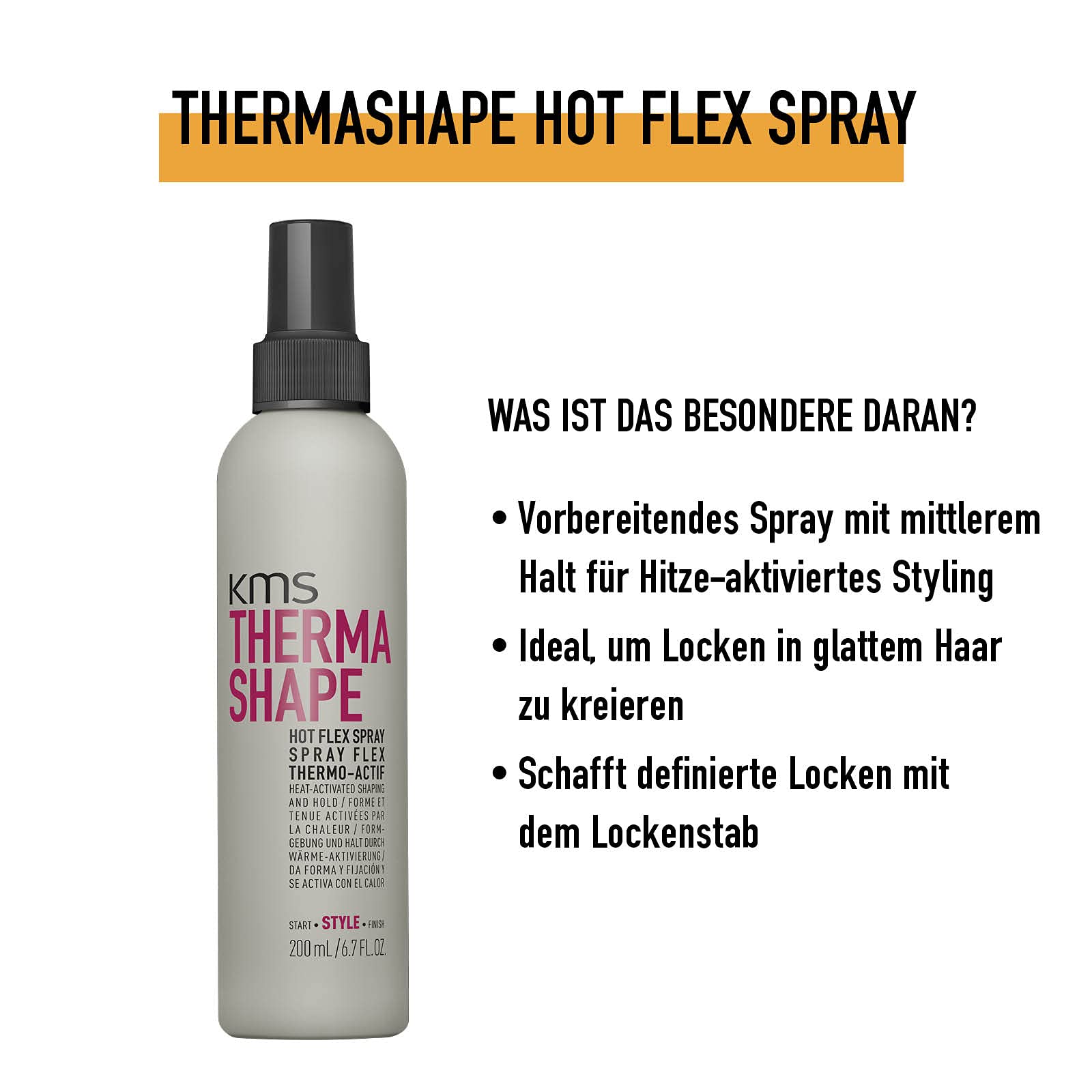 KMS Therma Shape Hot Flex Spray, 6.7 oz.