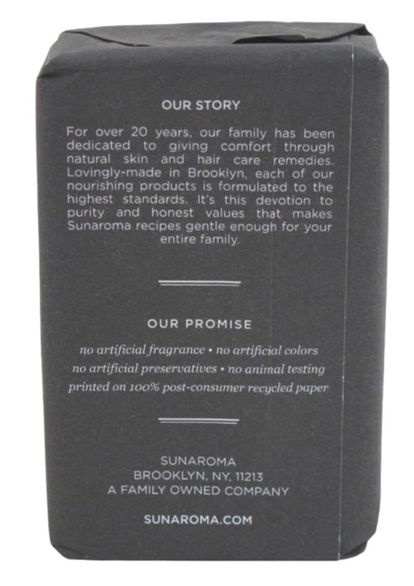 SUNAROMA Soap Bar Charcoal With Bergamot Oil 8 Ounce (SG_B07J1YBRKH_US)