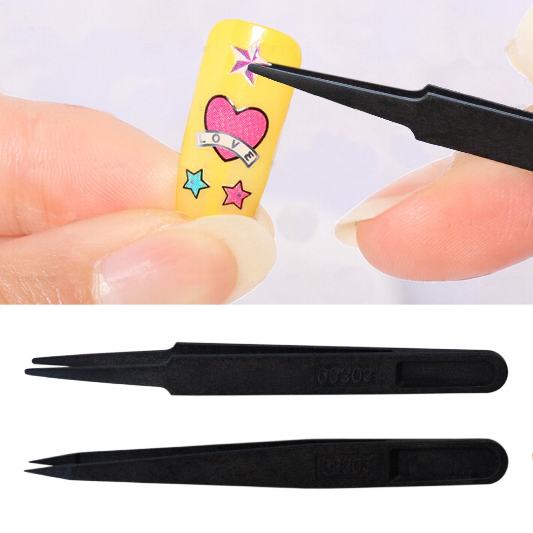 7pcs Precision Anti-static Tweezers, Marrywindix Plastic Tweezers for Electronics Jewelry-making Repairing