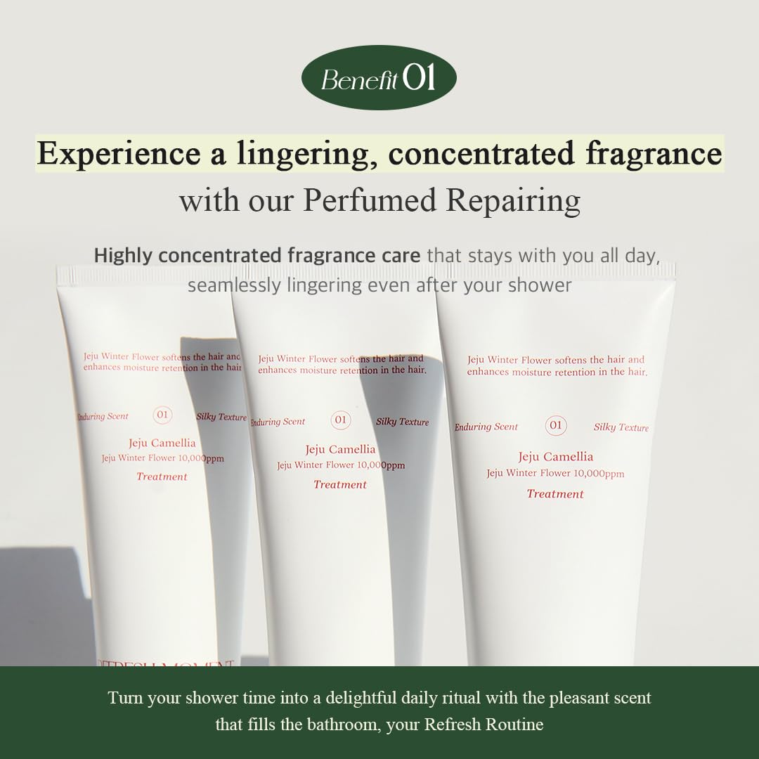 FREEMOMENT Refresh Moment Perfume Hair Treatment (02 Fig Fog) | Moisturize and Soften Hair | Vegan Conditioner for Oily Hair | Non-Greasy Formula | Fruity-Woody Fragrance | 5.07 fl. oz