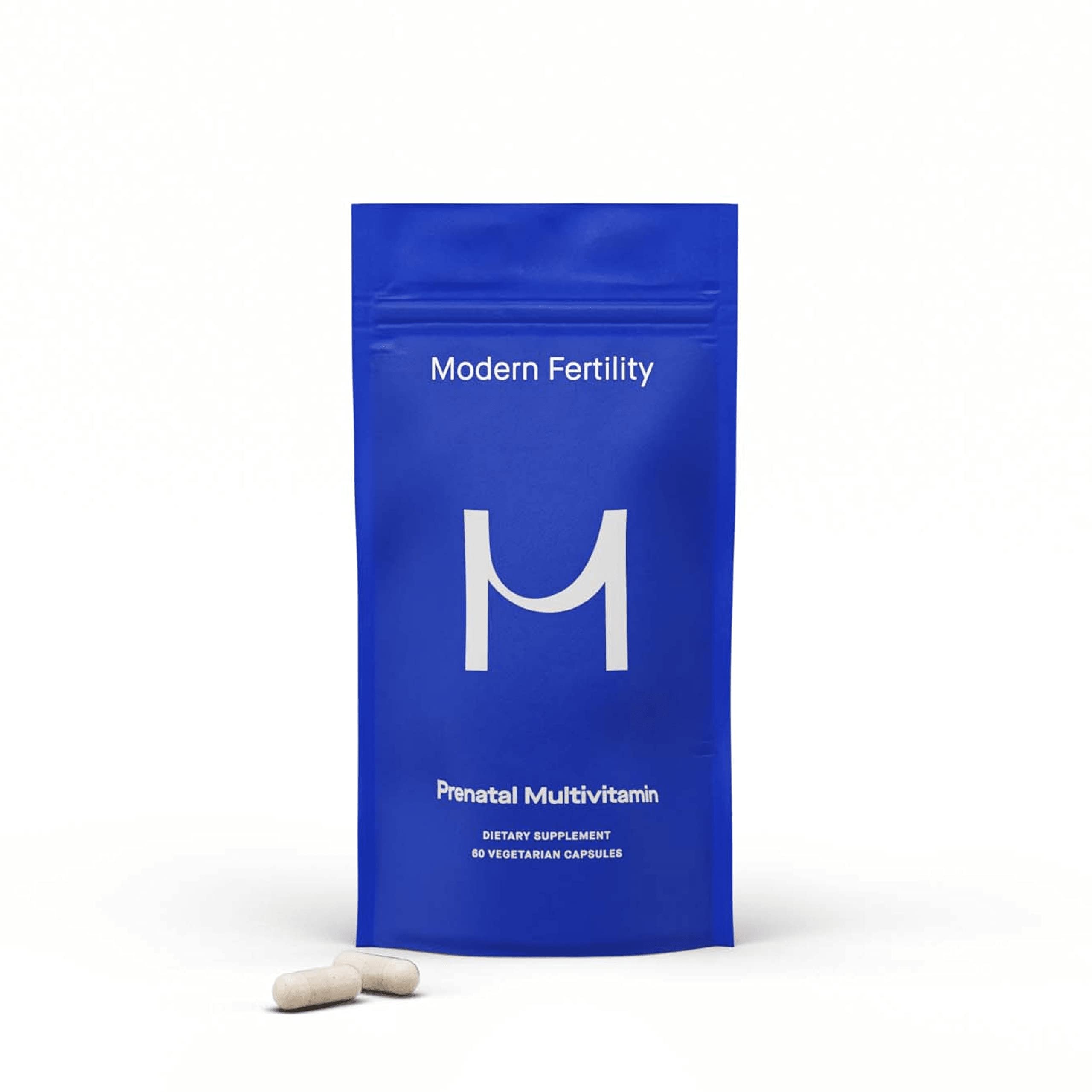 Modern Fertility Prenatal Multivitamin | Developed with OB-GYNs, Contains 12 Essential Nutrients for Support Before, During, and After Pregnancy, FSA HSA Approved | 30-Day Supply (60 Capsules)