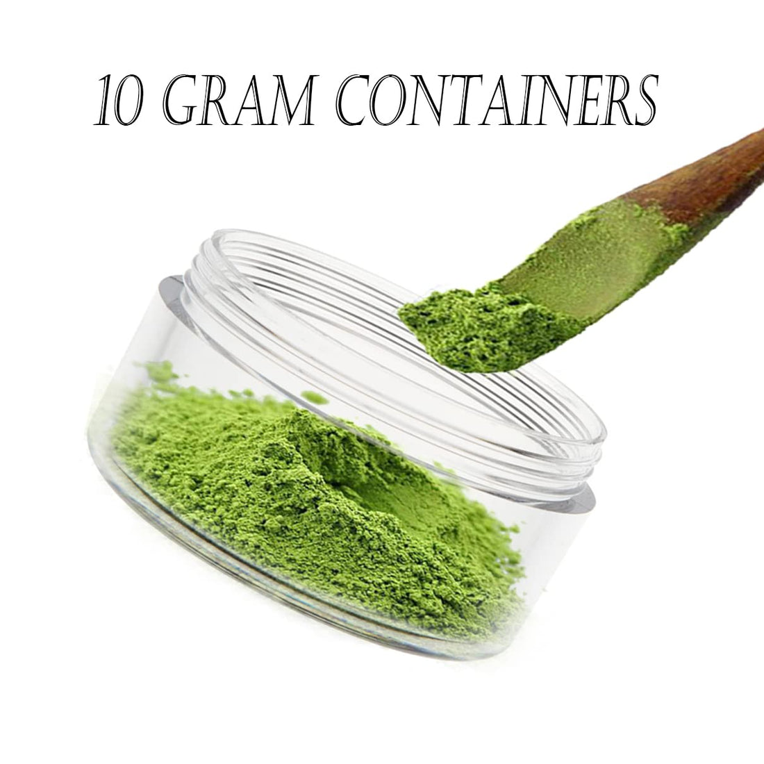 ZEJIA 10G-100Pcs, Black: 10 Gram Cosmetic Containers 100Pcs Sample Jars with Lids Plastic Makeup Sample Containers Bpa Free Pot Jars