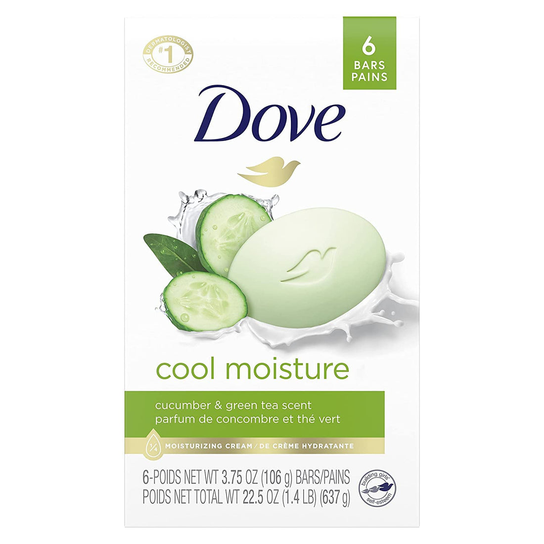 Dove Go Fresh Beauty Bar - Cool Moisture - 4 oz - 6 ct - 2 pk