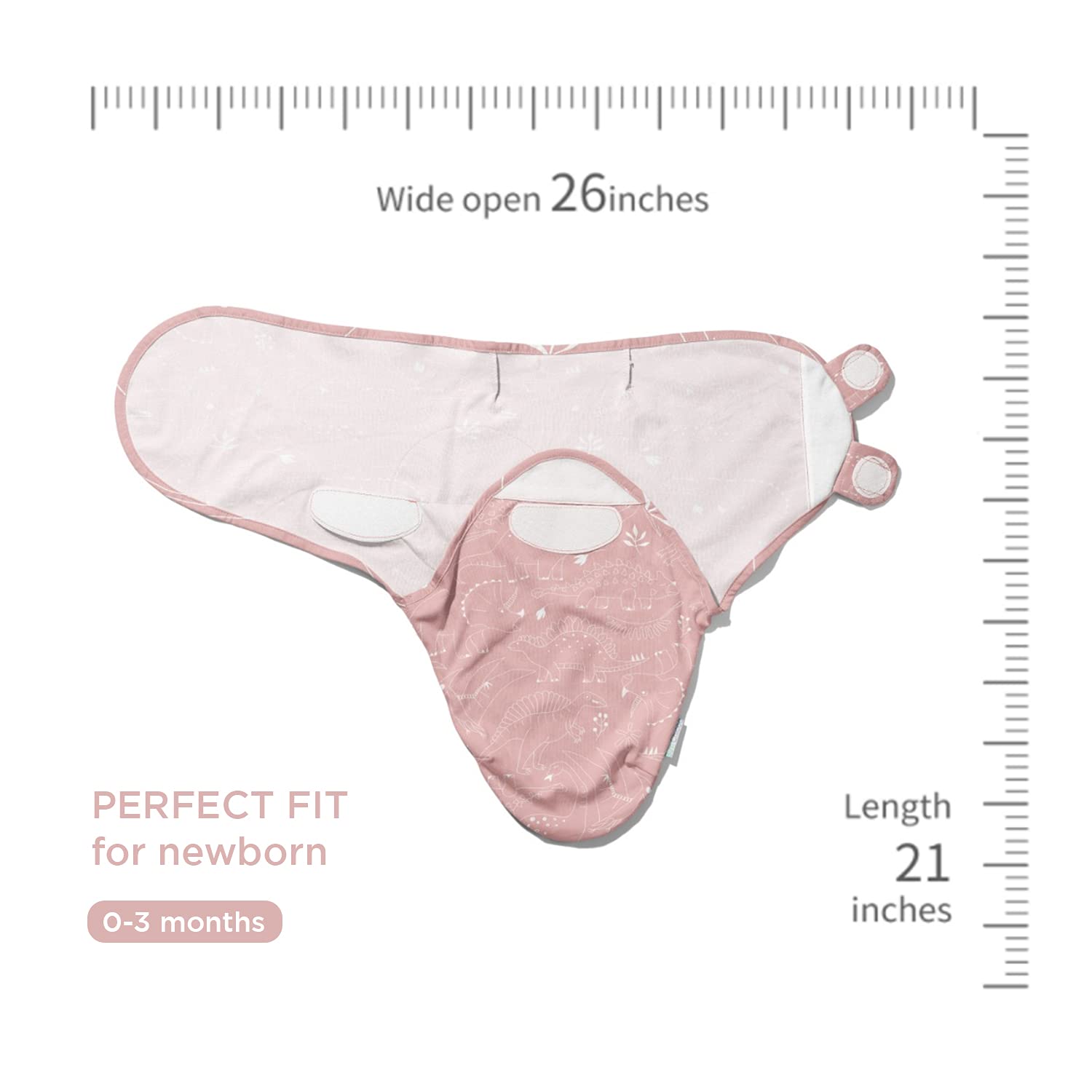 Bum Chicoo Newborn Baby Swaddle wrap – Pack of 3, Made of Pure Organic Cotton for 0-3 Months Baby