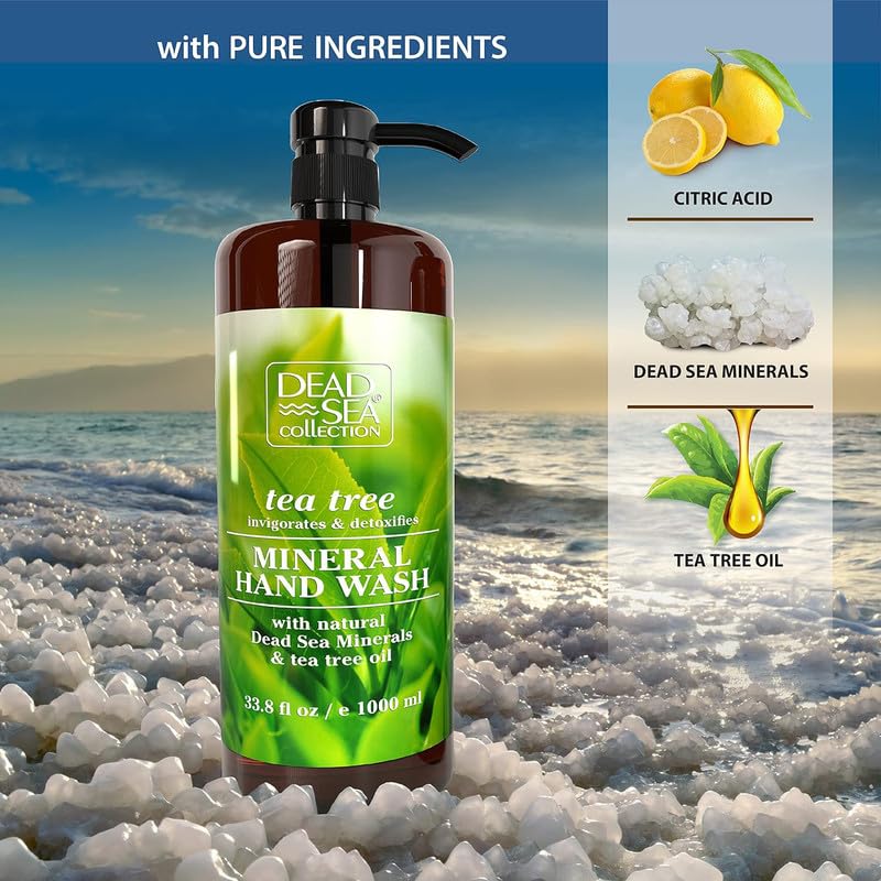 Dead Sea Collection Tea Tree Hand Soap - Pack Of 2 (33.8 Fl. Oz Each)